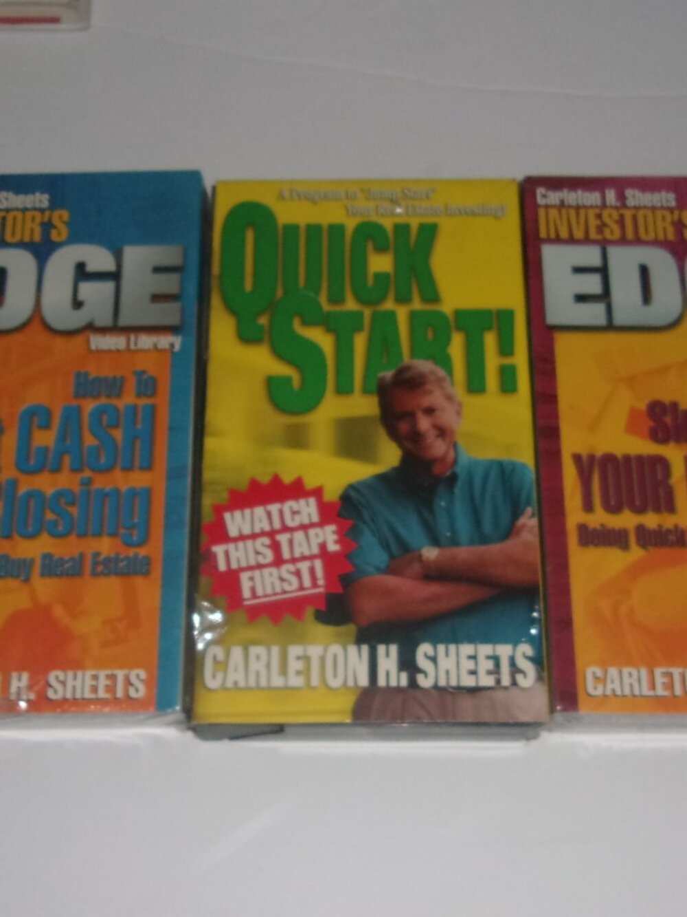 Carlton Sheets Real Estate Invertor 3 Videotapes